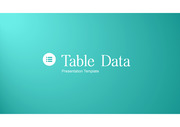 삐도리의 PPT 탬플릿 테이블 데이터
