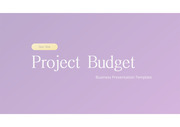 삐도리의 PPT 탬플릿 프로젝트 예산 발표
