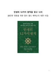 베스트셀러 서평_인생의 12가지 원칙을 읽고나서_랄프왈도에머슨