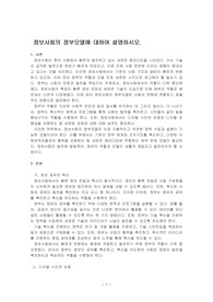 정보사회의 정부모델에 대하여 설명하시오.