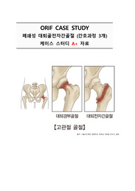 폐쇄성대퇴골전자간골절 케이스스터디 ORIF CASE STUDY 간호과정 3개 A+ 자료