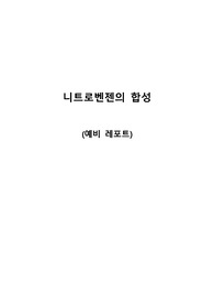 A+ 졸업생의 니트로벤젠의 합성 실험 예비 레포트