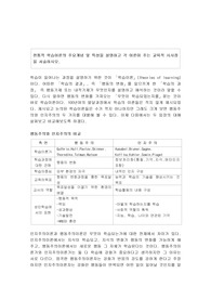 전통적 학습이론의 주요개념 및 특성을 설명하고 각 이론이 주는 교육적 시사점을 서술하시오.