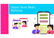 삐도리의 PPT 탬플릿 디지털 소셜 미디어 마케팅