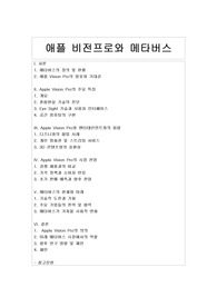 애플 비전프로와 메타버스