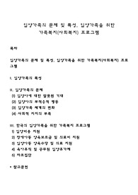 입양가족의 문제 및 특성, 입양가족을 위한 가족복지(사회복지) 프로그램