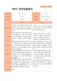 1학기 부모상담일지 만 5세 19명
