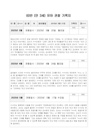 만3세 1년치 관찰일지(9월생 남아)