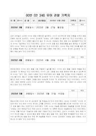 만3세 1년치 관찰일지(12월생 남아)