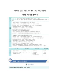중학교 미술 교수학습과정안(수업지도안) 주제 &lt;행복한 삶을 위한 프로젝트&gt;