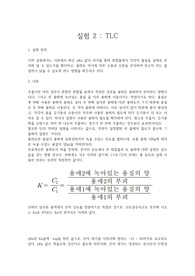 [화학과 수석의 레포트] TLC (유기화학실험)
