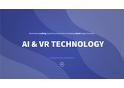 AI 및 VR 기술 네이비 블루