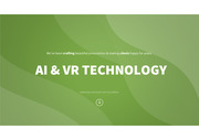 AI 및 VR 기술 라이트 그린