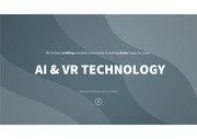 AI 및 VR 기술 블루 그레이