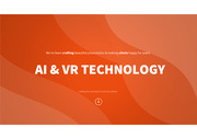 AI 및 VR 기술 오렌지