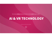 AI 및 VR 기술 핑크