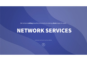 삐도리의 PPT 탬플릿 네트워크 서비스 네이비 블루