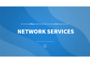 삐도리의 PPT 탬플릿 네트워크 서비스 블루