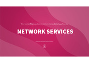 삐도리의 PPT 탬플릿 네트워크 서비스 핑크