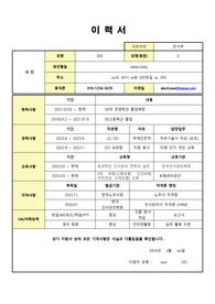 대졸신입 취준생 인사분야 자기소개서