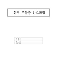 산후 우울증 간호과정 (비효과적 대처) 간호진단 5, 간호과정 1