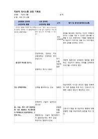 치료적의사소통기록지