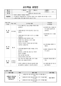 교수학습과정안 - 교통질서