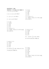 수학 1 개념테스트지