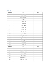 숫자 배열 규칙 찾기 문제 29