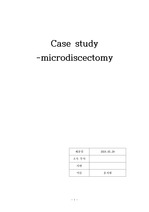 NS casestudy- microdiscectomy