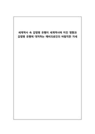 세계역사 속 감염병 유행이 세계역사에 미친 영향 (예비의료인으로서 대처하는 자세)