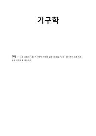 기구학 - 다음 그림의 4 절 기구에서 아래와 같은 조건일 때, 요동력과 요동 모멘트를 계산하라.