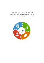 CRM 기업도입 성공,실패 사례연구 및 CRM의 중요성과 전개방식분석, 느낀점