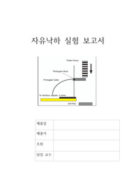 일반물리학실험 자유낙하 실험 결과보고서 (A+)