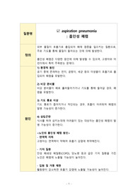 흡인성폐렴 문헌고찰