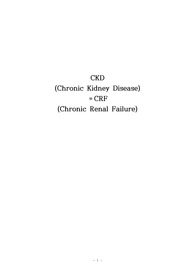 CKD 문헌고찰 및 사례연구 보고서, 간호과정 1가지