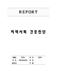지역사회 간호진단 3개 기술-평택시 (오마하 진단분류체계)