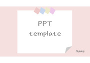 [포스트잇 PPT 배경양식] 파스텔톤 포스트잇 깔끔한 심플한 은은한 발표 조별과제 수업 PPT 템플릿 파워포인트 양식 디자인 배경