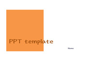 [투톤 PPT 배경양식] 주황색 흰색 투톤 반반 깔끔한 심플한 매력적 발표 조별과제 수업 PPT 템플릿 파워포인트 양식 디자인 배경