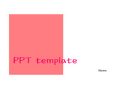 [투톤 PPT 배경양식] 핫핑크 흰색 투톤 반반 깔끔한 심플한 매력적 발표 조별과제 수업 PPT 템플릿 파워포인트 양식 디자인 배경