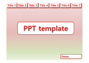 [그라데이션 PPT 배경양식] 수박바 빨간색 초록색 그라데이션 은은한 깔끔한 발표 조별과제 수업 PPT 템플릿 파워포인트 양식 디자인 배경