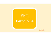 [사각 타이틀 PPT 배경양식] 오렌지 주황색 노란색 깔끔한 심플한 발표 조별과제 수업 PPT 템플릿 파워포인트 양식 디자인 배경