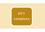 [사각 타이틀 PPT 배경양식] 황토색 깔끔한 심플한 발표 조별과제 수업 PPT 템플릿 파워포인트 양식 디자인 배경