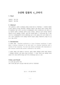 [A+ 실험보고서]기초화학실험2-수산화 칼륨의 Ksp(용해도곱상수) 구하기