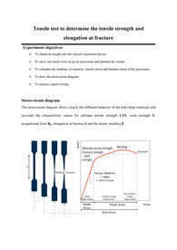 연성이 있는 금속의 인장 시험 보고서(Tensile test to determine the tensile strength and elongation at fracture)