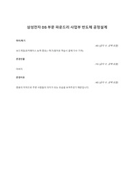 삼성전자 반도체 공정설계 직무 합격자소서