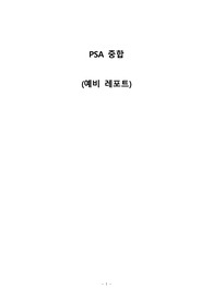 A+레포트 PSA중합 예비레포트