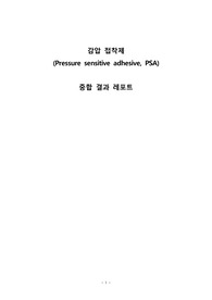 감압 접착제(Pressure sensitive adhesive, PSA) 합성 및 분석 결과레포트(총 16페이지)
