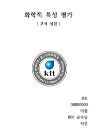 금오공대 화학적 특성 평가 부식 보고서