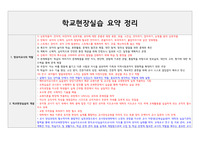 A+ 학교현장실습 요약정리_학교현장실습 시험자료_학교현장실습 중간고사_학교현장실습 기말고사_교육실습 요약정리_교육실습 시험자료